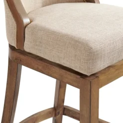 Bar Stools & Counter Height Stools-Kirkland's Home Sandy Beige Swivel 2-Pc. Square Bar Stool Set Tan