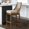 Bar Stools & Counter Height Stools-Kirkland's Home Sandy Beige Swivel Square Counter Stool Tan