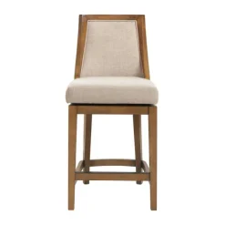 Bar Stools & Counter Height Stools-Kirkland's Home Sandy Beige Swivel Square Counter Stool Tan