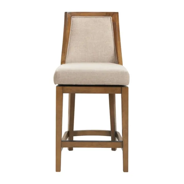Bar Stools & Counter Height Stools-Kirkland's Home Sandy Beige Swivel Square Counter Stool Tan