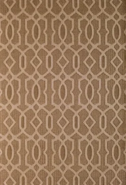 Outdoor Rugs-Kirkland's Home Santorini Fretwork Outdoor Area Rug, 5X7 Brown