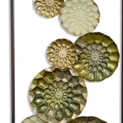 Wall Plaques-Kirkland's Home Santorini Metal Wall Panels, Set Of 2 Gold/Blue/Green
