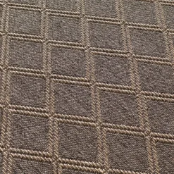 Outdoor Rugs-Kirkland's Home Santorini Trellis Outdoor Area Rug, 6X9 Brown