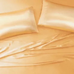Bed Sheets-Kirkland's Home Satin King 2-Pc. Pillow Case Set Gold