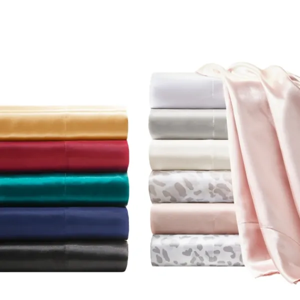 Bed Sheets-Kirkland's Home Satin King 2-Pc. Pillow Case Set Gold