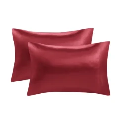 Bed Sheets-Kirkland's Home Satin King 2-Pc. Pillow Case Set Red