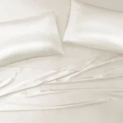 Bed Sheets-Kirkland's Home Satin 6-Pc. Full Sheet Set Ivory