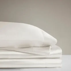 Bed Sheets-Kirkland's Home Satin 6-Pc. Queen Sheet Set Ivory