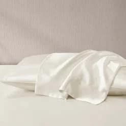 Bed Sheets-Kirkland's Home Satin Standard 2-Pc. Pillow Case Set Ivory