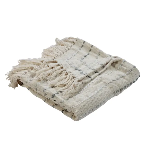 Blankets & Throws-Kirkland's Home Scale Stitched Throw Gray