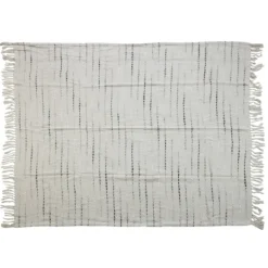 Blankets & Throws-Kirkland's Home Scale Stitched Throw Gray
