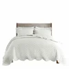 Quilts-Kirkland's Home Scalloped Crinkle 3-Pc. Cali King Quilt Set Ivory