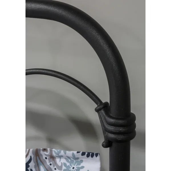 Beds & Headboards-Kirkland's Home Scalloped Metal Josie King Headboard Black
