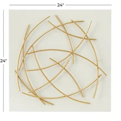 Wall Plaques-Kirkland's Home Scattered Sticks Abstract Wall Plaque Gold