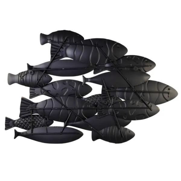 Wall Plaques-Kirkland's Home School Of Fish Wall Plaque Blue/White/Black