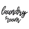 Wall Quotes & Signs-Kirkland's Home Script Laundry Room Sign Black