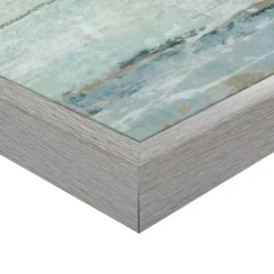 Canvas Art-Kirkland's Home Seafoam Framed Canvas Art Prints, Set Of 2 Blue