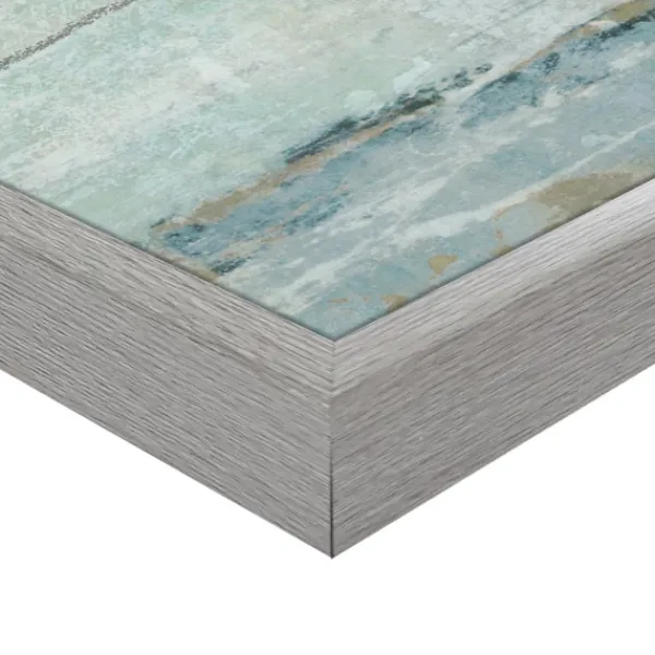 Canvas Art-Kirkland's Home Seafoam Framed Canvas Art Prints, Set Of 2 Blue