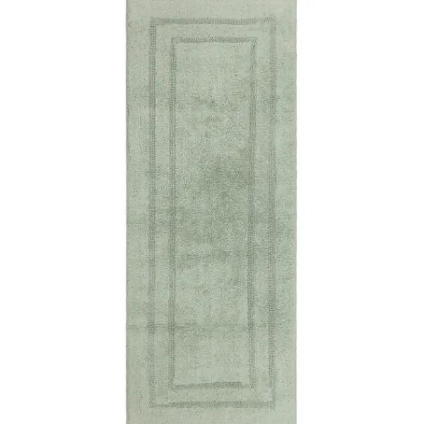 Bathroom Rugs-Kirkland's Home Seaglass Reversible Cotton Bath Mat, 60 In. Green