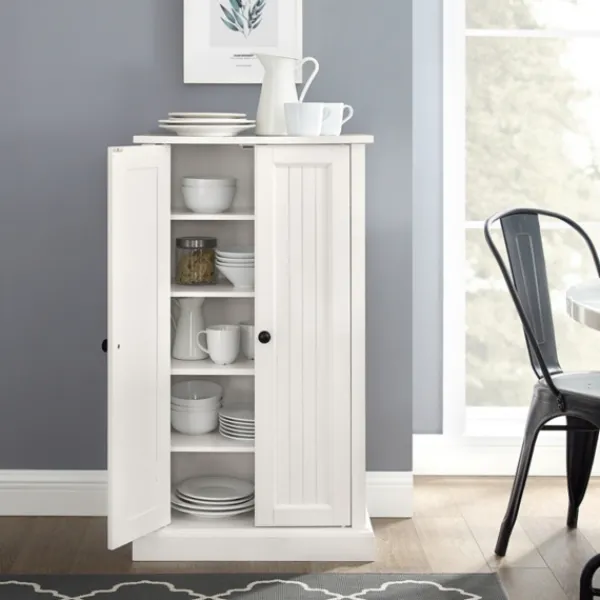 Cabinets & Sideboards-Kirkland's Home Seaside Accent Cabinet White