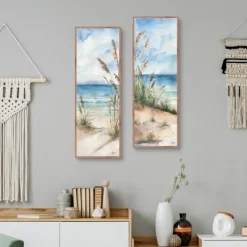Canvas Art-Kirkland's Home Seaview Panel I & Ii 2-Pc. Canvas Art Print Set Blue