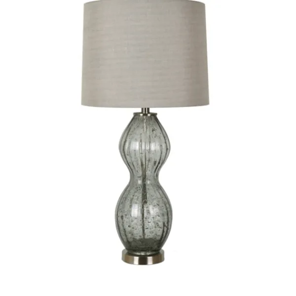 Table Lamps-Kirkland's Home Seeded Hourglass Table Lamp Gray