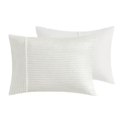 Comforters-Kirkland's Home Seersucker 3-Pc. Full/Queen Comforter Set Ivory