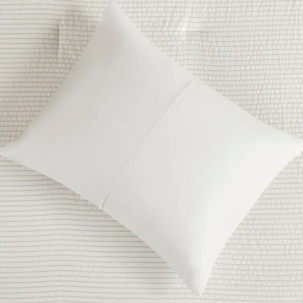 Comforters-Kirkland's Home Seersucker 3-Pc. Full/Queen Comforter Set Ivory