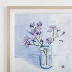Framed Art-Kirkland's Home September Aster Framed Art Print Blue/Purple