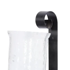 Sconces-Kirkland's Home Shayne Black Iron Scroll Sconce