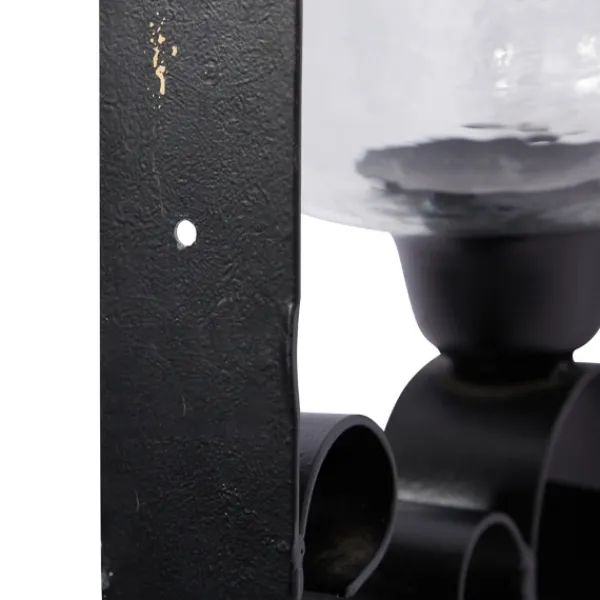 Sconces-Kirkland's Home Shayne Black Iron Scroll Sconce