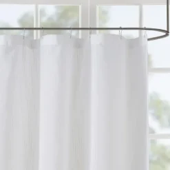 Shower Curtains-Kirkland's Home Sheer Shower Curtain White