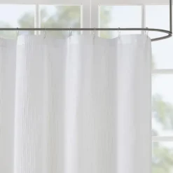 Shower Curtains-Kirkland's Home Sheer Shower Curtain White