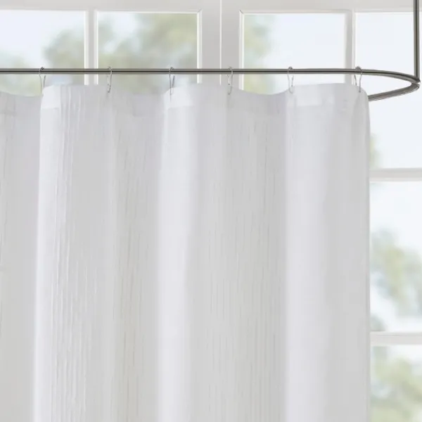 Shower Curtains-Kirkland's Home Sheer Shower Curtain White