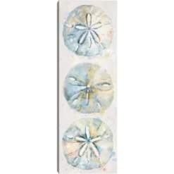 Canvas Art-Kirkland's Home Shell Panel Ii Giclee Canvas Art Print Blue/White