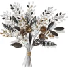 Wall Plaques-Kirkland's Home Shining Golden Floral Bouquet Wall Decoration Gold/Black/Silver