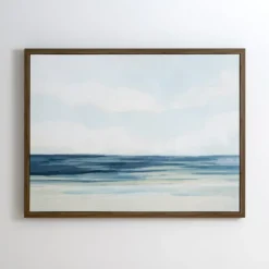 Framed Art-Kirkland's Home Shoreline I Framed Art Print Blue