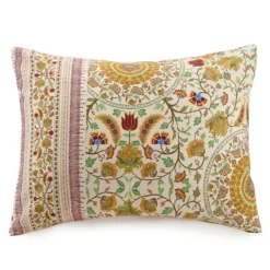 Comforters-Kirkland's Home Shyla Yellow Vinework Queen 5-Pc. Comforter Set Yellow/White