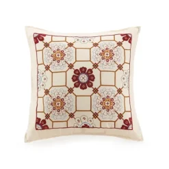 Comforters-Kirkland's Home Shyla Yellow Vinework Queen 5-Pc. Comforter Set Yellow/White