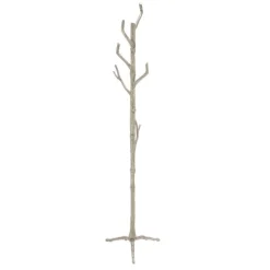 Entryway Furniture-Kirkland's Home Silver Aluminum Tree Branch Coat Rack