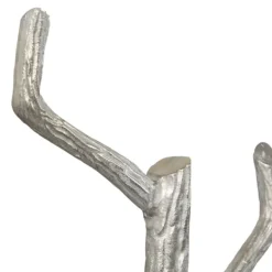Entryway Furniture-Kirkland's Home Silver Aluminum Tree Branch Coat Rack