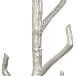 Entryway Furniture-Kirkland's Home Silver Aluminum Tree Branch Coat Rack