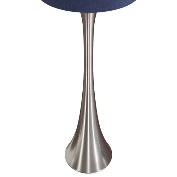 Table Lamps-Kirkland's Home Silver And Tapered Table Lamps, Set Of 2 Blue