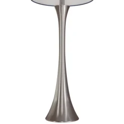 Table Lamps-Kirkland's Home Silver And Tapered Table Lamps, Set Of 2 Blue