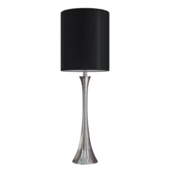 Table Lamps-Kirkland's Home Silver And Tapered Table Lamps, Set Of 2 Black