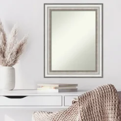 Decorative Mirrors-Kirkland's Home Silver Embossed Frame Wall Mirror