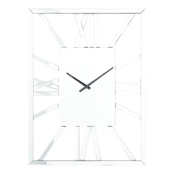 Clocks-Kirkland's Home Silver Glass Frame Wall Clock