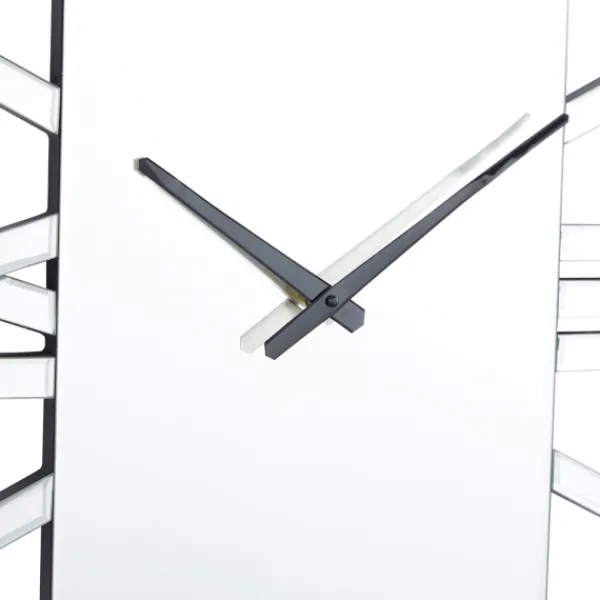 Clocks-Kirkland's Home Silver Glass Frame Wall Clock