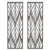 Wall Plaques-Kirkland's Home Silver Madison Park Florian Wall Plaques, Set Of 2 Gray