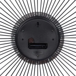Clocks-Kirkland's Home Silver Metal Sunburst Droplet Frame Clock